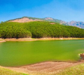 Dam lake near the Munnar.