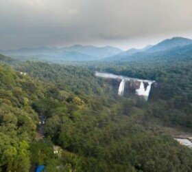 Splendor of Athirappilly Waterfalls.