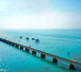 Marvel at the Iconic Pamban Bridge.