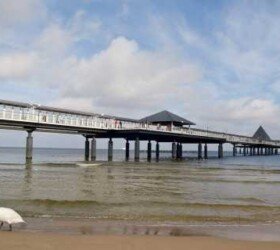 Heringsdorf pier on Usedom Island.